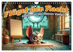 CALVENDO / artefacti |  Flügel der Nacht: Abenteuer der kleinen Vampire (Wandkalender 2025 DIN A4 quer), CALVENDO Monatskalender | Sonstiges |  Sack Fachmedien