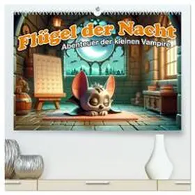 CALVENDO / artefacti |  Flügel der Nacht: Abenteuer der kleinen Vampire (hochwertiger Premium Wandkalender 2025 DIN A2 quer), Kunstdruck in Hochglanz | Sonstiges |  Sack Fachmedien