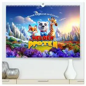 CALVENDO / artefacti |  Heldenpfoten: Monat für Monat im Einsatz (hochwertiger Premium Wandkalender 2025 DIN A2 quer), Kunstdruck in Hochglanz | Sonstiges |  Sack Fachmedien