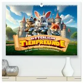 CALVENDO / artefacti |  Ritterliche Tierfreunde: Ein Jahr voller Spannung und Humor (hochwertiger Premium Wandkalender 2025 DIN A2 quer), Kunstdruck in Hochglanz | Sonstiges |  Sack Fachmedien