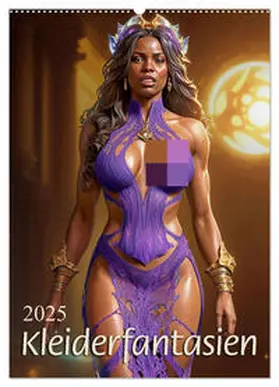 CALVENDO / Braun |  Kleiderfantasien (Wandkalender 2025 DIN A2 hoch), CALVENDO Monatskalender | Sonstiges |  Sack Fachmedien