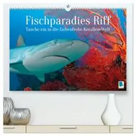 CALVENDO |  Fischparadies Riff (hochwertiger Premium Wandkalender 2025 DIN A2 quer), Kunstdruck in Hochglanz | Sonstiges |  Sack Fachmedien