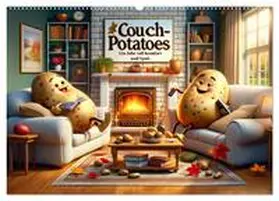 CALVENDO / artefacti |  Couch Potatoes: Ein Jahr voll Komfort und Spaß (Wandkalender 2025 DIN A2 quer), CALVENDO Monatskalender | Sonstiges |  Sack Fachmedien