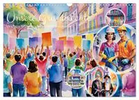 CALVENDO / Lehmann |  Unsere Grundrechte (Wandkalender 2025 DIN A3 quer), CALVENDO Monatskalender | Sonstiges |  Sack Fachmedien