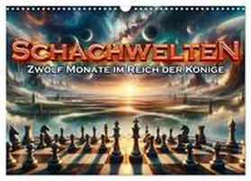 CALVENDO / artefacti |  Schachwelten: Zwölf Monate im Reich der Könige (Wandkalender 2025 DIN A3 quer), CALVENDO Monatskalender | Sonstiges |  Sack Fachmedien