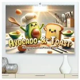 CALVENDO / artefacti |  Avocado & Toast - Küchenspäße das ganze Jahr (hochwertiger Premium Wandkalender 2025 DIN A2 quer), Kunstdruck in Hochglanz | Sonstiges |  Sack Fachmedien