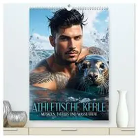 CALVENDO / Utz |  Athletische Kerle - Muskeln, Tattoos und Wassertiere (hochwertiger Premium Wandkalender 2025 DIN A2 hoch), Kunstdruck in Hochglanz | Sonstiges |  Sack Fachmedien