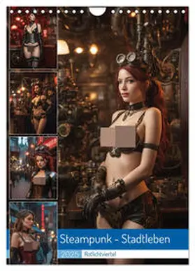 CALVENDO / Hinz |  Steampunk - Stadtleben - Rotlichtviertel (Wandkalender 2025 DIN A4 hoch), CALVENDO Monatskalender | Sonstiges |  Sack Fachmedien
