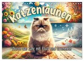 CALVENDO / artefacti |  Katzenlaunen - Durch das Jahr mit Fluff und Grummeln (Wandkalender 2025 DIN A4 quer), CALVENDO Monatskalender | Sonstiges |  Sack Fachmedien