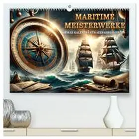CALVENDO / arteafcti |  Maritime Meisterwerke: Ein KI-Kalender für Seefahrerherzen (hochwertiger Premium Wandkalender 2025 DIN A2 quer), Kunstdruck in Hochglanz | Sonstiges |  Sack Fachmedien