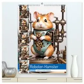 CALVENDO / Hinz | Roboter-Hamster - niedliche kleine Roboter (hochwertiger Premium Wandkalender 2025 DIN A2 hoch), Kunstdruck in Hochglanz | Sonstiges | 978-3-383-79536-7 | www.sack.de