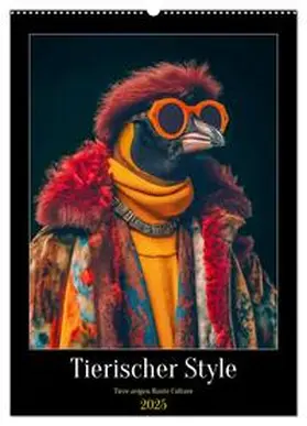 CALVENDO / Schrader |  Tierischer Style (Wandkalender 2025 DIN A2 hoch), CALVENDO Monatskalender | Sonstiges |  Sack Fachmedien