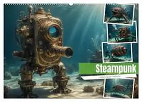 CALVENDO / Hinz | Steampunk - Unterwasser Roboter (Wandkalender 2025 DIN A2 quer), CALVENDO Monatskalender | Sonstiges | 978-3-383-79802-3 | www.sack.de