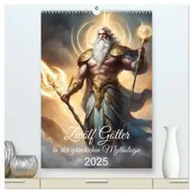 CALVENDO / Kleemann |  Zwölf Götter der griechischen Mythologie (hochwertiger Premium Wandkalender 2025 DIN A2 hoch), Kunstdruck in Hochglanz | Sonstiges |  Sack Fachmedien