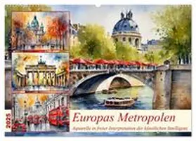 CALVENDO / Kleemann |  Europas Metropolen (Wandkalender 2025 DIN A2 quer), CALVENDO Monatskalender | Sonstiges |  Sack Fachmedien
