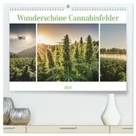 CALVENDO / Hinz |  Wunderschöne Cannabisfelder (hochwertiger Premium Wandkalender 2025 DIN A2 quer), Kunstdruck in Hochglanz | Sonstiges |  Sack Fachmedien