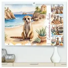 CALVENDO / Hinz | Erdmännchen in Italien (hochwertiger Premium Wandkalender 2025 DIN A2 quer), Kunstdruck in Hochglanz | Sonstiges | 978-3-383-80777-0 | www.sack.de