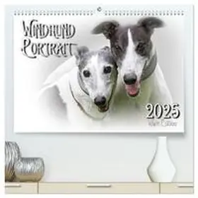 CALVENDO / Redecker |  Windhund Portrait 2025 White Edition (hochwertiger Premium Wandkalender 2025 DIN A2 quer), Kunstdruck in Hochglanz | Sonstiges |  Sack Fachmedien