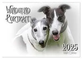 CALVENDO / Redecker |  Windhund Portrait 2025 White Edition (Wandkalender 2025 DIN A2 quer), CALVENDO Monatskalender | Sonstiges |  Sack Fachmedien