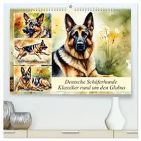 CALVENDO / Kleemann |  Deutsche Schäferhunde - Klassiker rund um den Globus (hochwertiger Premium Wandkalender 2025 DIN A2 quer), Kunstdruck in Hochglanz | Sonstiges |  Sack Fachmedien