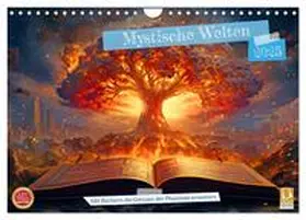 CALVENDO / Kowalski |  Mystische Welten - Mit Büchern die Grenzen der Phantasie erweitern (Wandkalender 2025 DIN A4 quer), CALVENDO Monatskalender | Sonstiges |  Sack Fachmedien