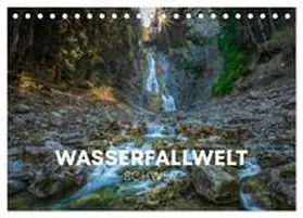 CALVENDO / SCHUHMACHER |  Wasserfallwelt Schweiz (Tischkalender 2025 DIN A5 quer), CALVENDO Monatskalender | Sonstiges |  Sack Fachmedien