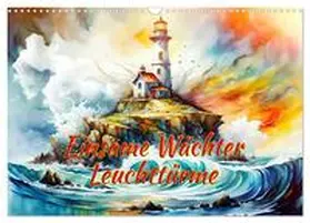 CALVENDO / Djeric | Einsame Wächter Leuchttürme (Wandkalender 2025 DIN A3 quer), CALVENDO Monatskalender | Sonstiges | 978-3-383-83665-7 | www.sack.de