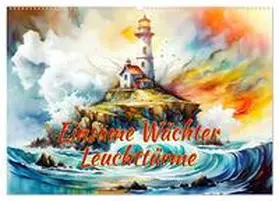 CALVENDO / Djeric |  Einsame Wächter Leuchttürme (Wandkalender 2025 DIN A2 quer), CALVENDO Monatskalender | Sonstiges |  Sack Fachmedien