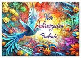 CALVENDO / Djeric |  Vier Jahreszeiten Fraktale (Wandkalender 2025 DIN A3 quer), CALVENDO Monatskalender | Sonstiges |  Sack Fachmedien