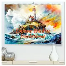 CALVENDO / Djeric | Einsame Wächter Leuchttürme (hochwertiger Premium Wandkalender 2025 DIN A2 quer), Kunstdruck in Hochglanz | Sonstiges | 978-3-383-83836-1 | www.sack.de