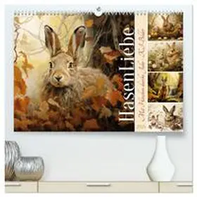 CALVENDO / Löwer | Hasenliebe (hochwertiger Premium Wandkalender 2025 DIN A2 quer), Kunstdruck in Hochglanz | Sonstiges | 978-3-383-84156-9 | www.sack.de