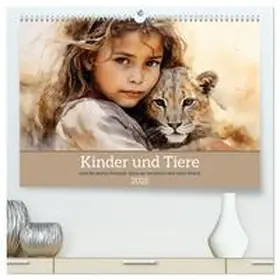 CALVENDO / Tapper |  Kinder und Tiere (hochwertiger Premium Wandkalender 2025 DIN A2 quer), Kunstdruck in Hochglanz | Sonstiges |  Sack Fachmedien