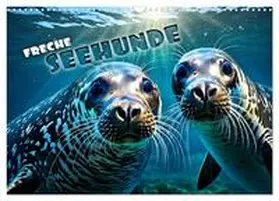 CALVENDO / Utz |  Freche Seehunde (Wandkalender 2025 DIN A3 quer), CALVENDO Monatskalender | Sonstiges |  Sack Fachmedien