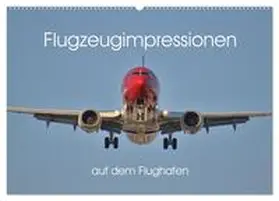 CALVENDO / Merz |  Flugzeugimpressionen auf dem Flughafen (Wandkalender 2025 DIN A2 quer), CALVENDO Monatskalender | Sonstiges |  Sack Fachmedien