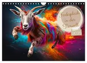 CALVENDO / Kowalski |  Farbsplash in der Tierwelt (Wandkalender 2025 DIN A4 quer), CALVENDO Monatskalender | Sonstiges |  Sack Fachmedien