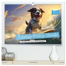 CALVENDO / HollywayArt |  Lustige Comic Hunde (hochwertiger Premium Wandkalender 2025 DIN A2 quer), Kunstdruck in Hochglanz | Sonstiges |  Sack Fachmedien