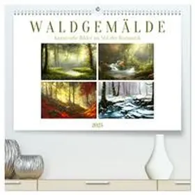 CALVENDO / Löwer | Waldgemälde (hochwertiger Premium Wandkalender 2025 DIN A2 quer), Kunstdruck in Hochglanz | Sonstiges | 978-3-383-87037-8 | www.sack.de