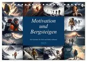 CALVENDO / Meutzner |  Motivation und Bergsteigen (Tischkalender 2025 DIN A5 quer), CALVENDO Monatskalender | Sonstiges |  Sack Fachmedien
