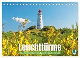CALVENDO | Leuchttürme: Die Schönsten an Nord- und Ostsee (Tischkalender 2025 DIN A5 quer), CALVENDO Monatskalender | Sonstiges | 978-3-383-87567-0 | www.sack.de