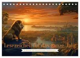CALVENDO / Kowalski |  Lesezeichen für das ganze Jahr - 12 Monate mit inspirierender Weltliteratur (Tischkalender 2025 DIN A5 quer), CALVENDO Monatskalender | Sonstiges |  Sack Fachmedien