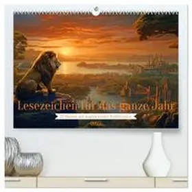 CALVENDO / Kowalski |  Lesezeichen für das ganze Jahr - 12 Monate mit inspirierender Weltliteratur (hochwertiger Premium Wandkalender 2025 DIN A2 quer), Kunstdruck in Hochglanz | Sonstiges |  Sack Fachmedien