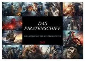 CALVENDO / Meutzner |  Das Piratenschiff - Willkommen in der Welt der Geister (Wandkalender 2025 DIN A2 quer), CALVENDO Monatskalender | Sonstiges |  Sack Fachmedien