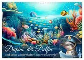 CALVENDO / Löwer |  Dupini, der Delfin, und seine zauberhafte Unterwasserwelt (Wandkalender 2025 DIN A3 quer), CALVENDO Monatskalender | Sonstiges |  Sack Fachmedien