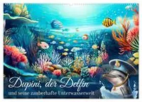 CALVENDO / Löwer |  Dupini, der Delfin, und seine zauberhafte Unterwasserwelt (Wandkalender 2025 DIN A2 quer), CALVENDO Monatskalender | Sonstiges |  Sack Fachmedien