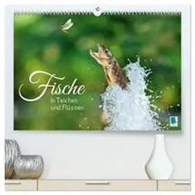 CALVENDO |  Fische in Teichen und Flüssen (hochwertiger Premium Wandkalender 2025 DIN A2 quer), Kunstdruck in Hochglanz | Sonstiges |  Sack Fachmedien