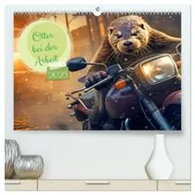 CALVENDO / Kowalski |  Otter bei der Arbeit (hochwertiger Premium Wandkalender 2025 DIN A2 quer), Kunstdruck in Hochglanz | Sonstiges |  Sack Fachmedien