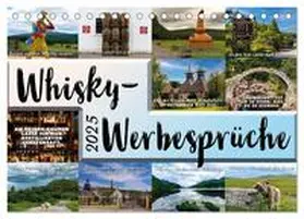 CALVENDO / Grau |  Whisky-Werbesprüche (Tischkalender 2025 DIN A5 quer), CALVENDO Monatskalender | Sonstiges |  Sack Fachmedien