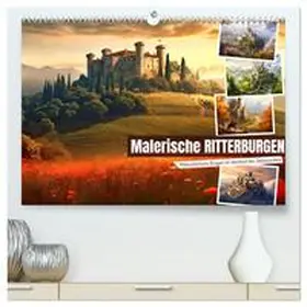 CALVENDO / Löwer | Malerische Ritterburgen (hochwertiger Premium Wandkalender 2025 DIN A2 quer), Kunstdruck in Hochglanz | Sonstiges | 978-3-383-89600-2 | www.sack.de