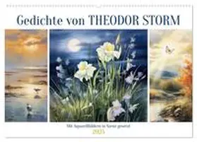CALVENDO / Löwer |  Gedichte von Theodor Storm (Wandkalender 2025 DIN A2 quer), CALVENDO Monatskalender | Sonstiges |  Sack Fachmedien