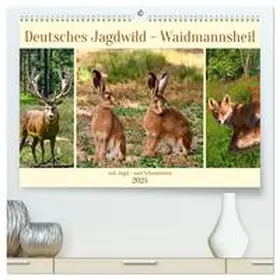 CALVENDO / Kleemann |  Deutsches Jagdwild - Waidmannsheil (hochwertiger Premium Wandkalender 2025 DIN A2 quer), Kunstdruck in Hochglanz | Sonstiges |  Sack Fachmedien